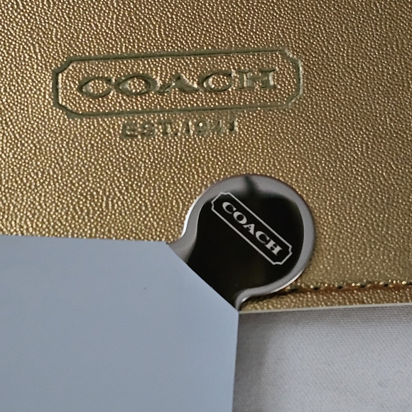 NIB Coach Case With Mirror (GOLD ONLY) - Picture 4 of 5